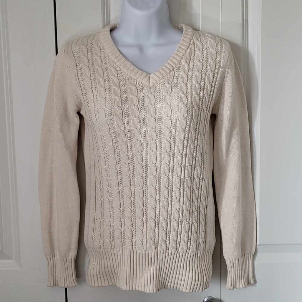 Cream Knit Sweater - Size XS